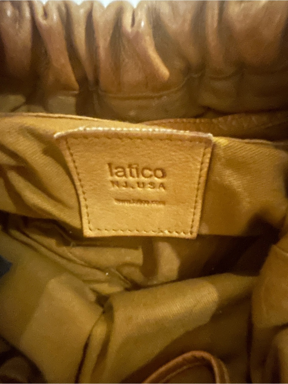 latico Leather Tote in Warm Tan